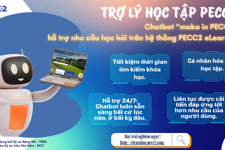 TRỢ LÝ HỌC TẬP PECC2: CHATBOT MAKE IN PECC2 HỖ TRỢ NHU CẦU HỌC HỎI TRÊN HỆ THỐNG PECC2 ELEARNING